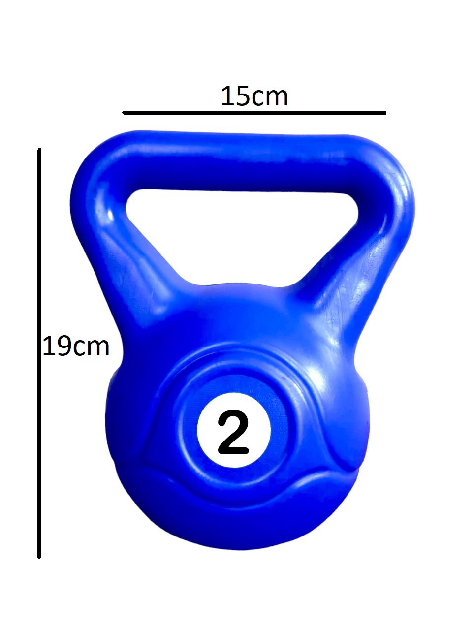 Pesa Rusa Pvc 2kg Kettlebell LMR Deportes