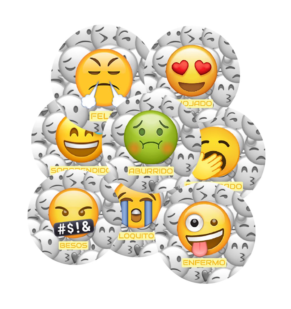 ilustracion emoji fatiga neural – emoji x12 unidades - Imagen 1