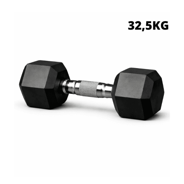 Mancuerna Hexagonal Engomada 32.5KG