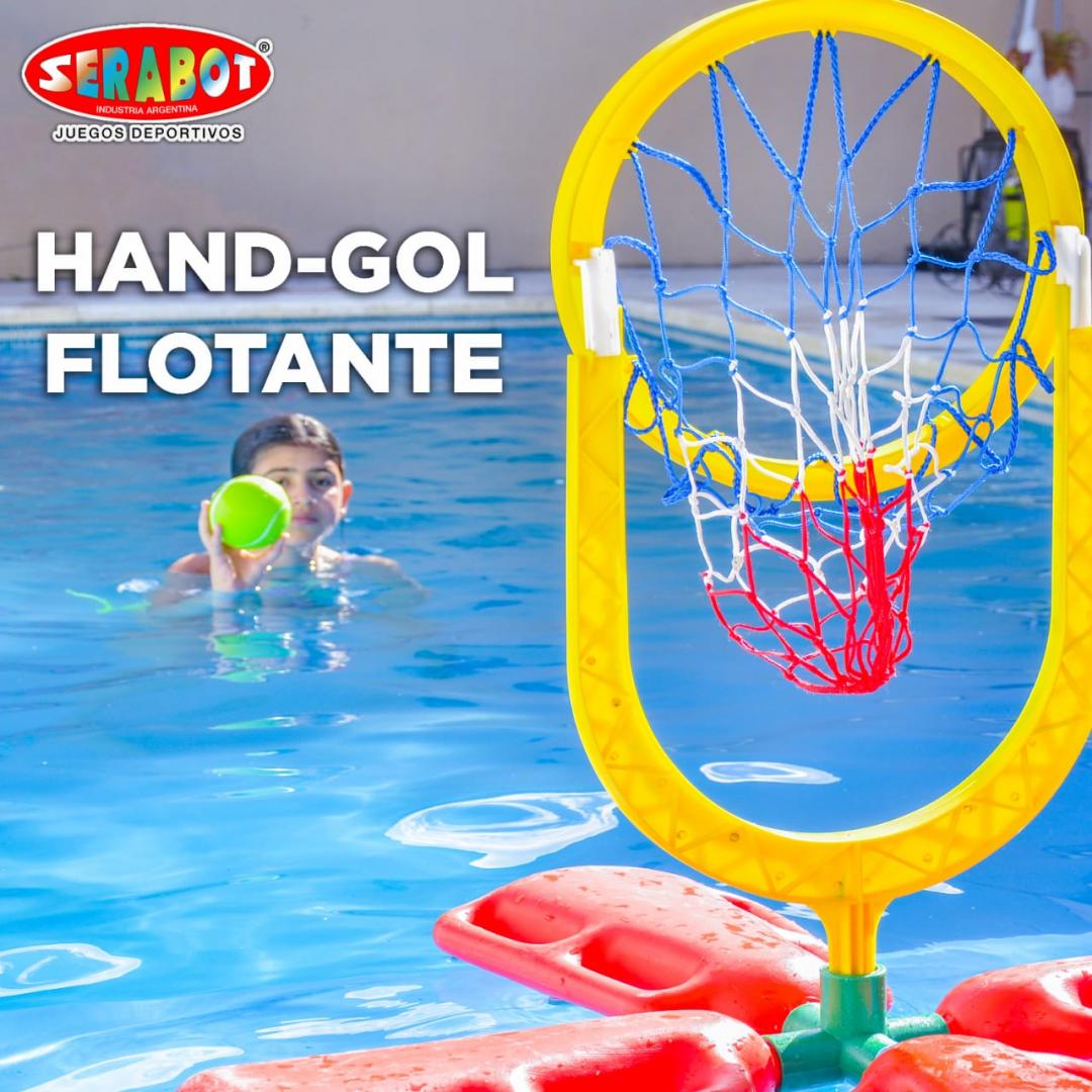 Juego de Hand Gol® flotante para pileta Serabot + pelota