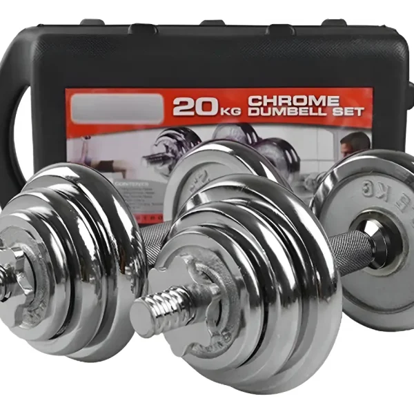 Maletin discos y mancuernas 20Kg